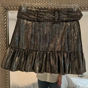 DO+BE Metallic Mini Skirt